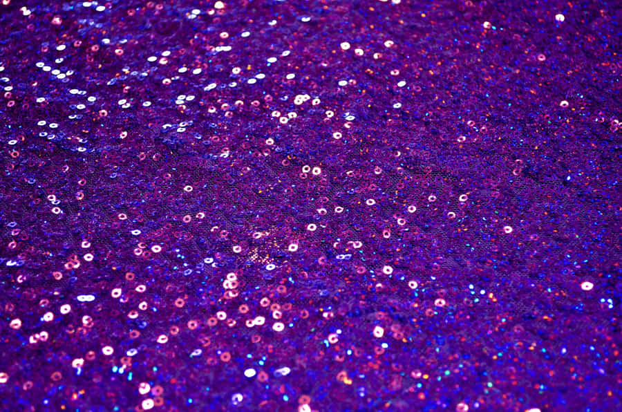 Step Up Your Fashion Game With These Shimmering Purple Sequins Wallpaper