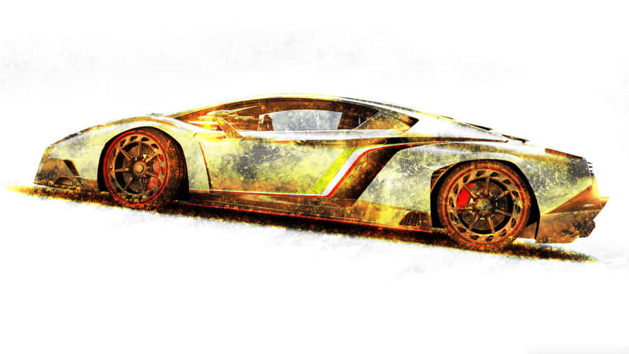 Step Up Your Standards With Gold Cars Wallpaper