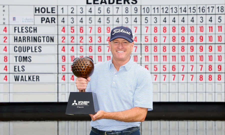 Steve Flesch In Front Of Scoreboard Wallpaper