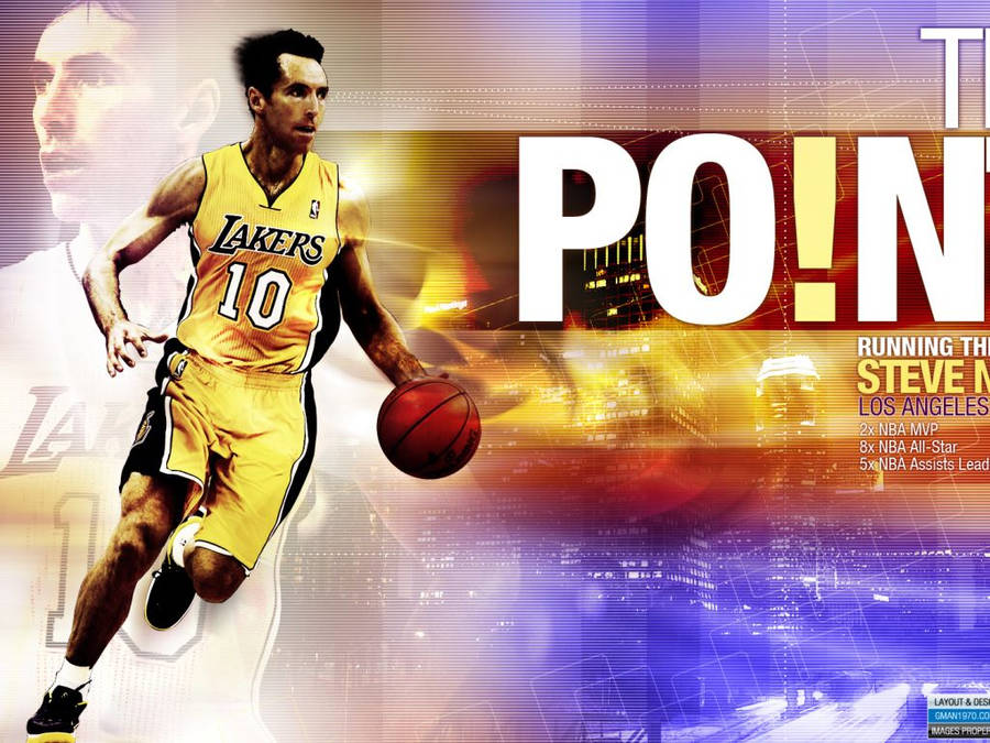 Steve Nash In Lakers Wallpaper
