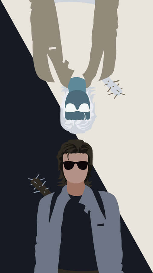 Steve Stranger Things Abstract Art Wallpaper