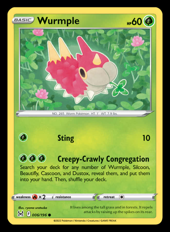 Sting Card Of Wurmple Wallpaper