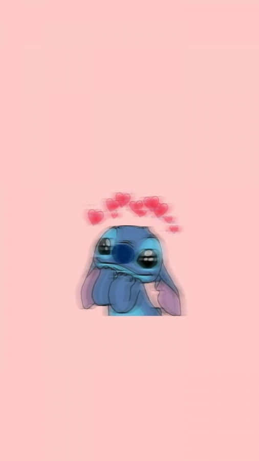 Stitch In Love Wallpaper Wallpaper