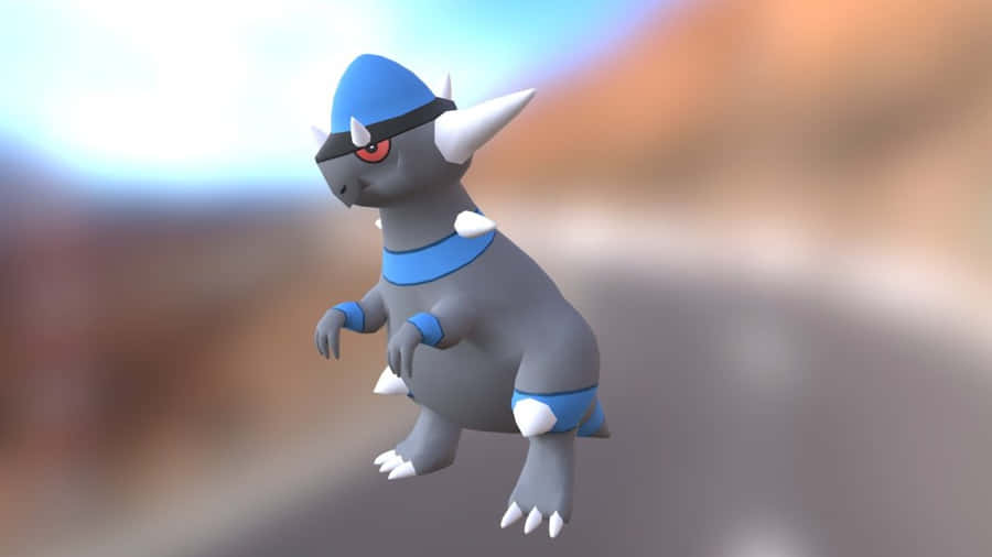 Stoic Rampardos Wallpaper