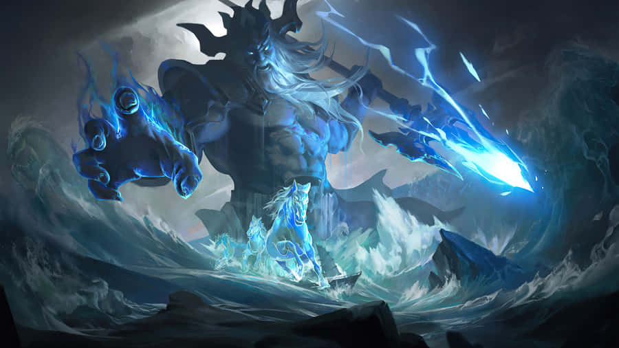 Storm_ God_ Summoning_ Lightning Wallpaper