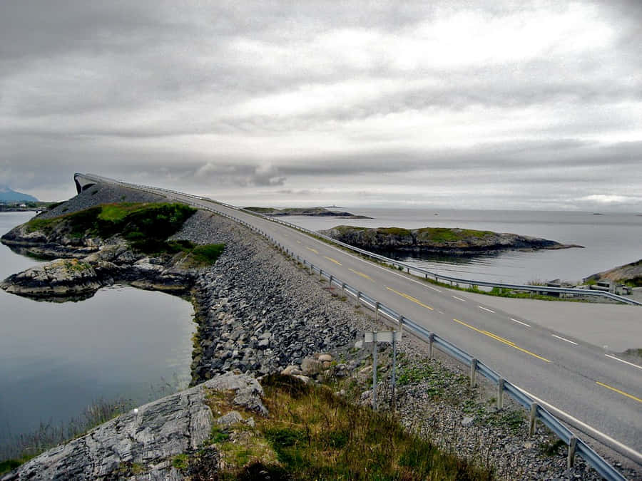 Storseisundet Bridge From The Side Wallpaper