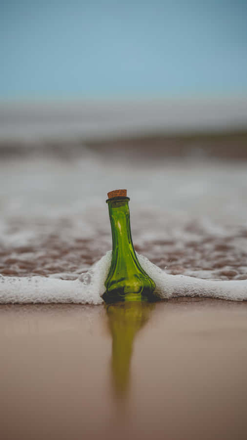 Stranded Bottle Wallpaper