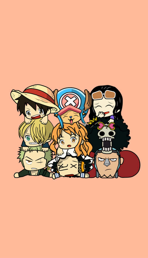 Straw Hat Pirates Cute Chibi Art Wallpaper