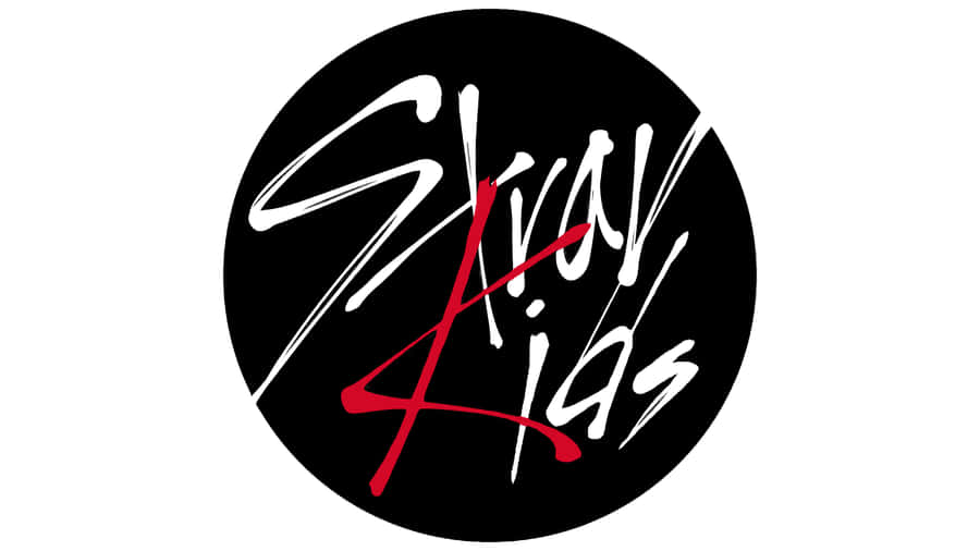 Stray Kids Logo Blackand Red Wallpaper