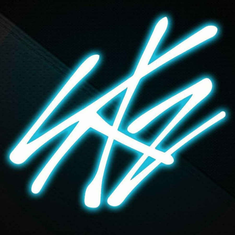 Stray Kids Neon Logo Wallpaper