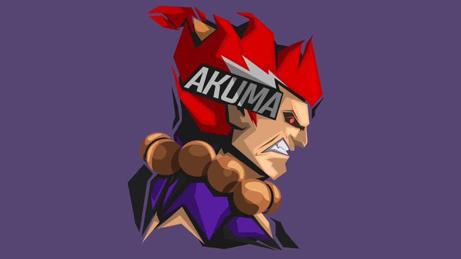 Street Fighter Akuma Vector Art Wallpaper