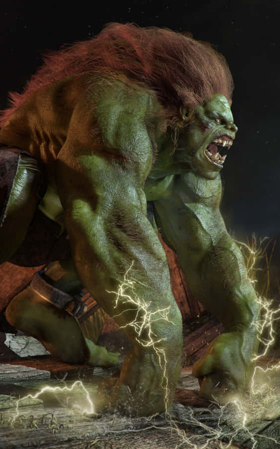 Street Fighter Blanka Electric Rage Wallpaper