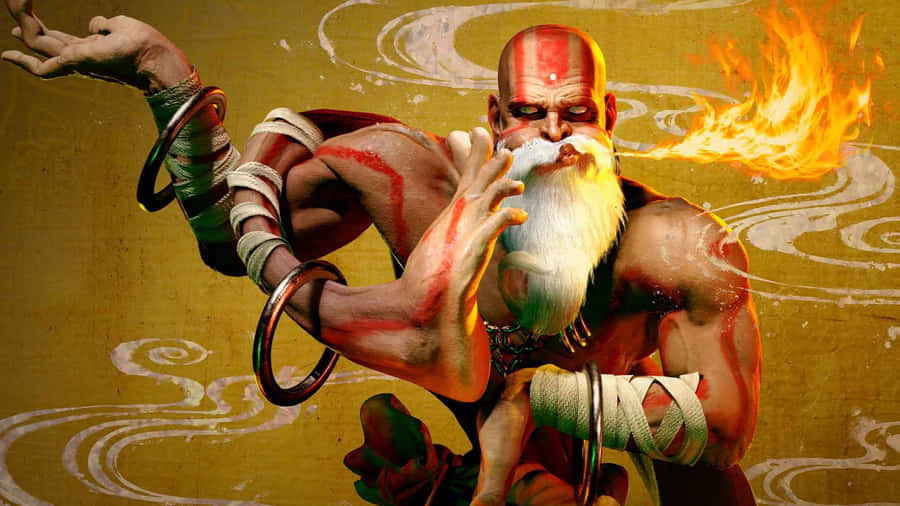 Street Fighter Dhalsim Yoga Flame Wallpaper