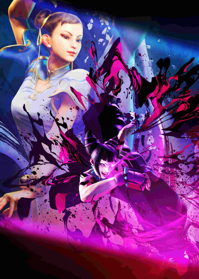 Street Fighter Juri Dynamic Artwork Wallpaper
