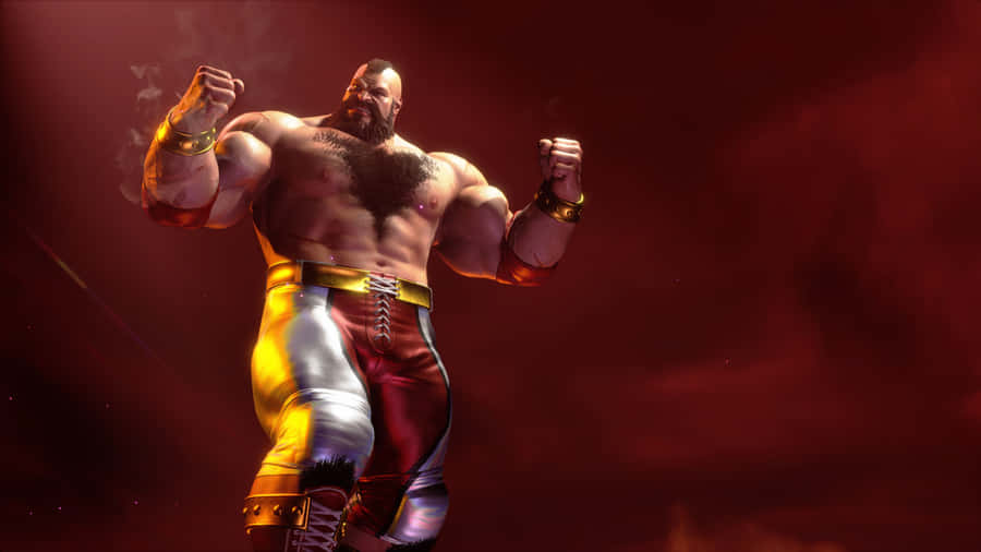 Street Fighter Zangief Victory Pose Wallpaper