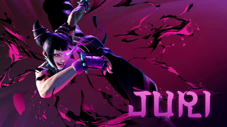 Street Fighter6 Juri Character Art Wallpaper