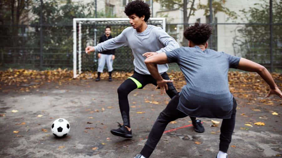 Street Soccer Action Shot.jpg Wallpaper