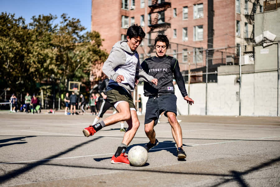 Street Soccer Showdown Wallpaper