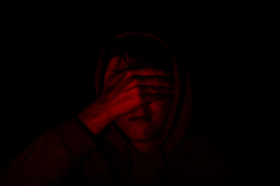 Stress Induced Headache Dark Background Wallpaper