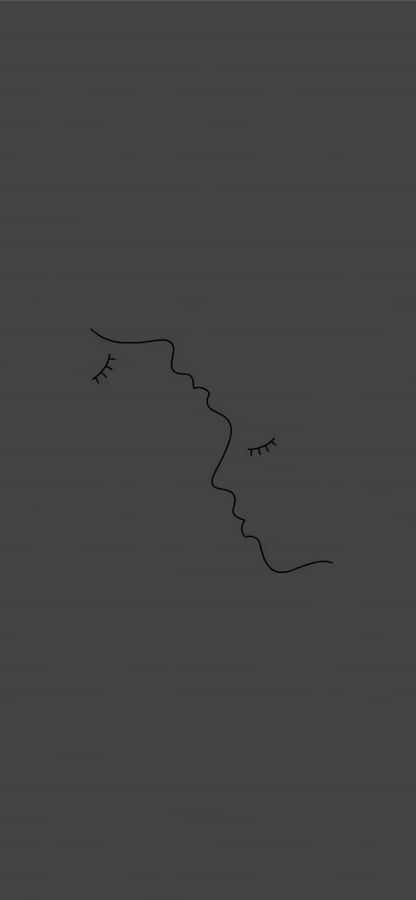 Striking Minimalist Monochrome Landscape Wallpaper