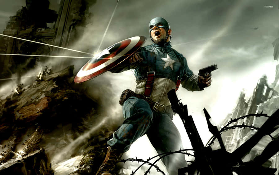 Strive To Be A Hero - Captain America Wallpaper