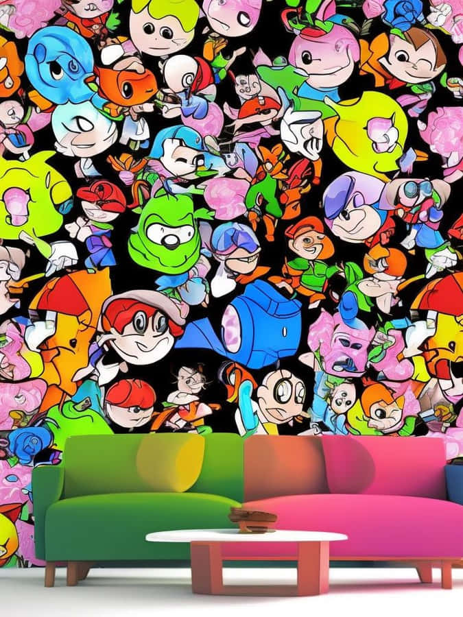 Strolling Through Cartoontown Wallpaper