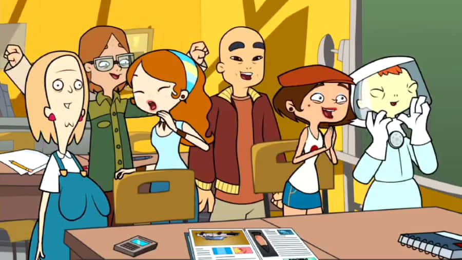 Student Cheering From Freds Head Wallpaper