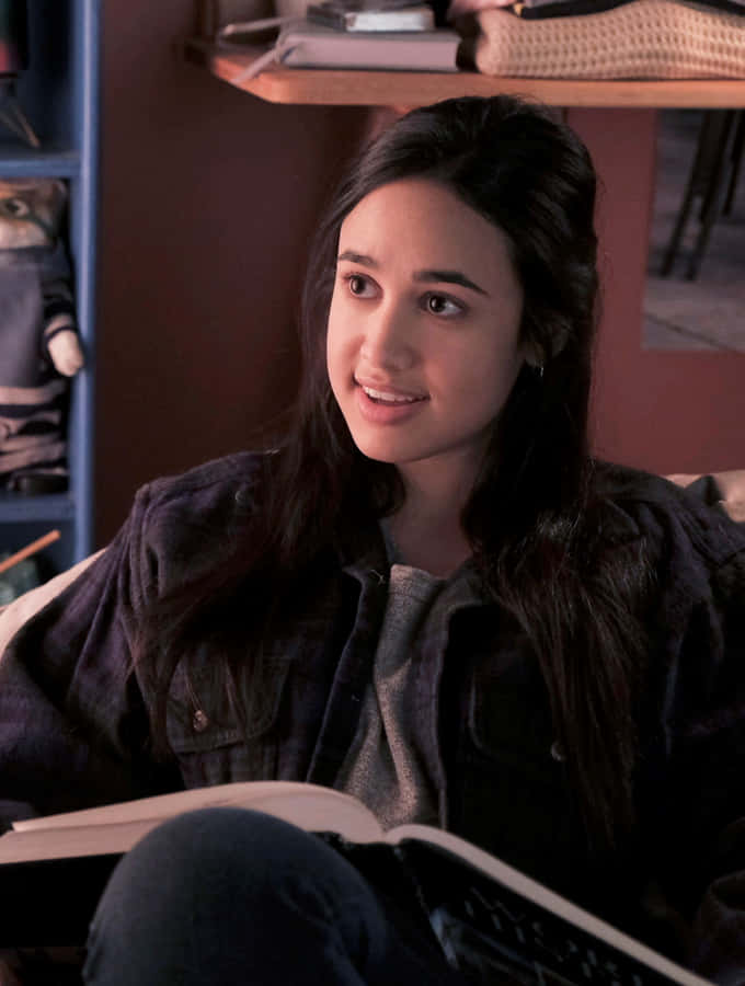 Studious Woman Talking Wallpaper