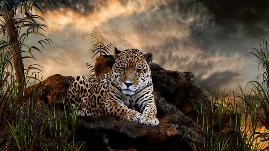 Stunning 3d Rendered Animal In Nature Wallpaper