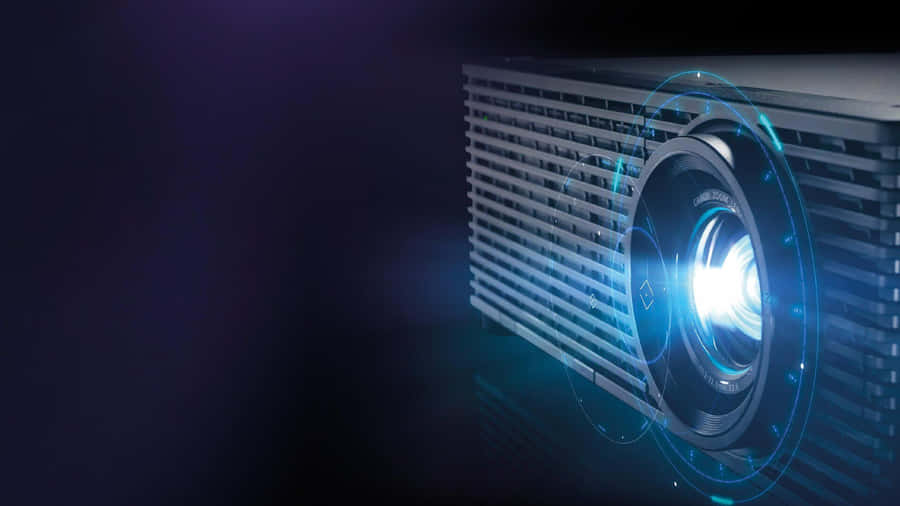 Stunning 4k Projector Display In A Modern Home Theater Setup. Wallpaper