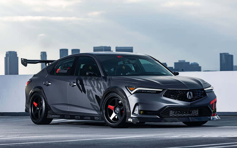Stunning Acura Integra In A Mesmerizing Backdrop Wallpaper