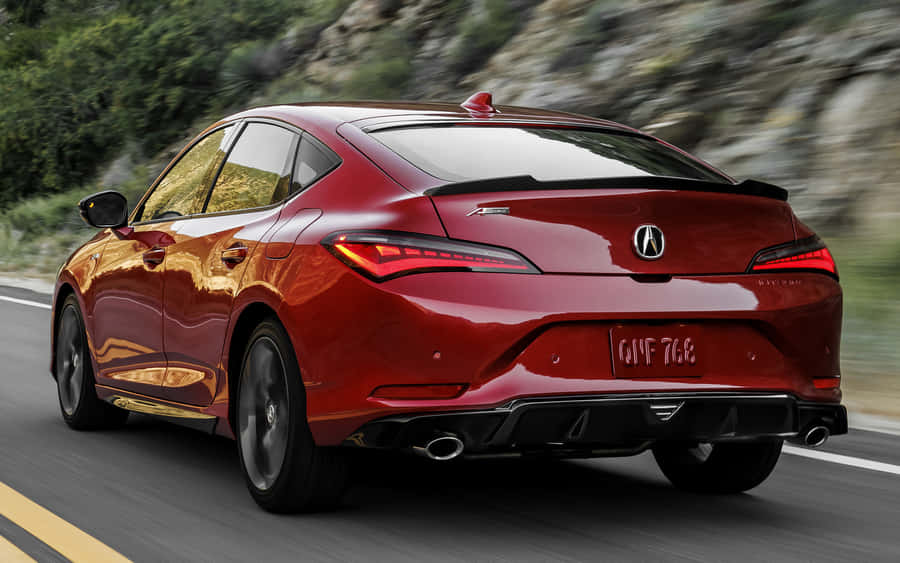 Stunning Acura Integra In Action Wallpaper