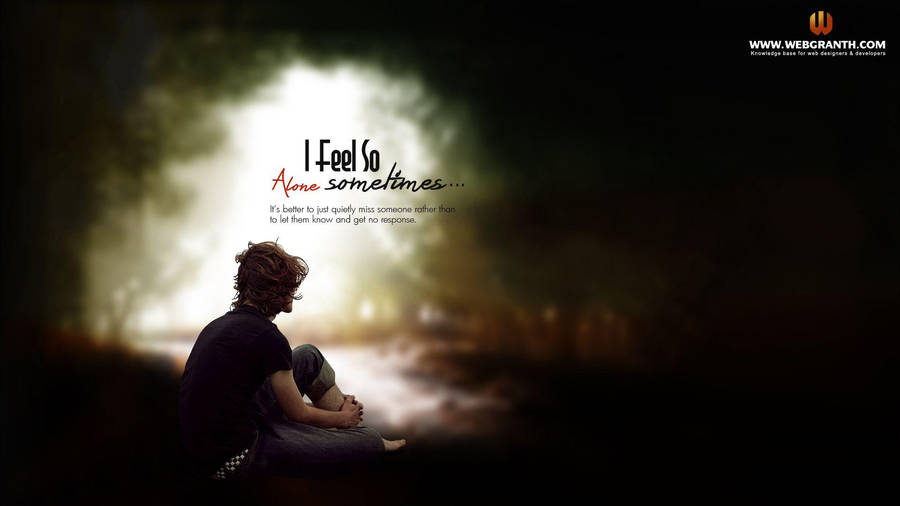 Stunning Alone Boy Quotes Wallpaper