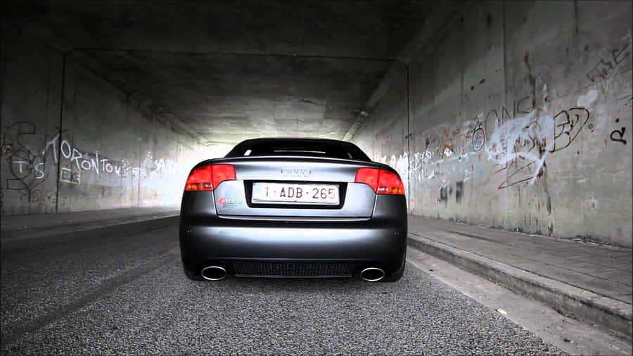 Stunning Audi Rs4 In Action Wallpaper