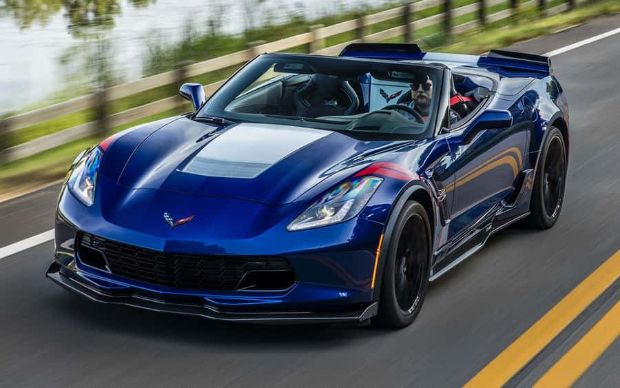 Stunning Chevrolet Corvette Grand Sport In Action Wallpaper