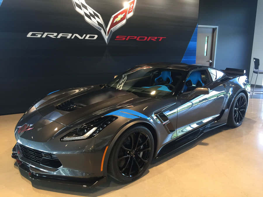 Stunning Chevrolet Corvette Grand Sport In Action Wallpaper