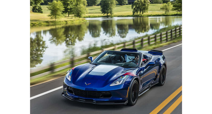 Stunning Chevrolet Corvette Grand Sport In Action Wallpaper