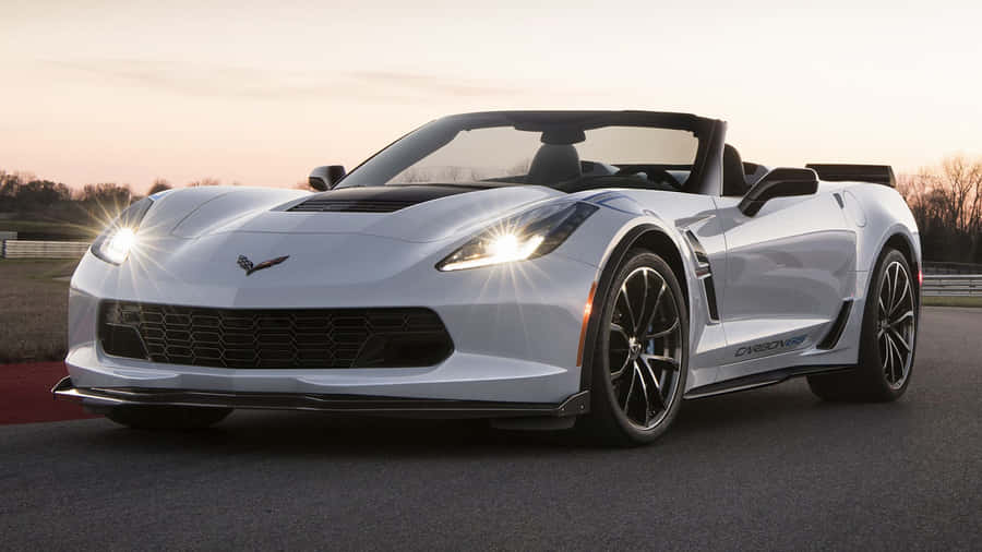 Stunning Chevrolet Corvette Grand Sport On The Open Road Wallpaper