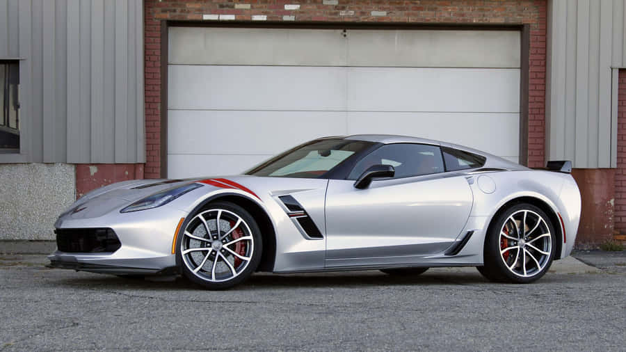 Stunning Chevrolet Corvette Grand Sport On The Road Wallpaper