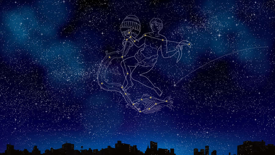 Stunning Constellations In The Night Sky Wallpaper