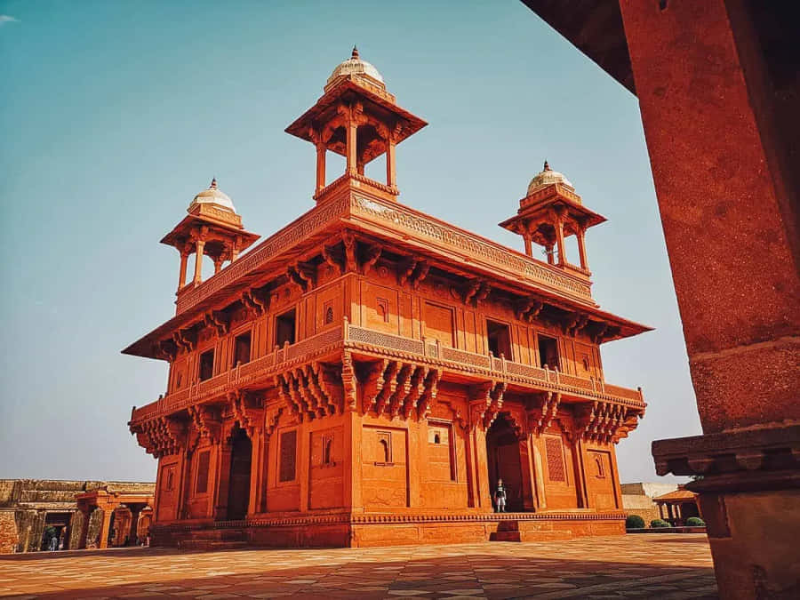 Stunning Design Of Fatehpur Sikri's Diwan-e-khas Wallpaper