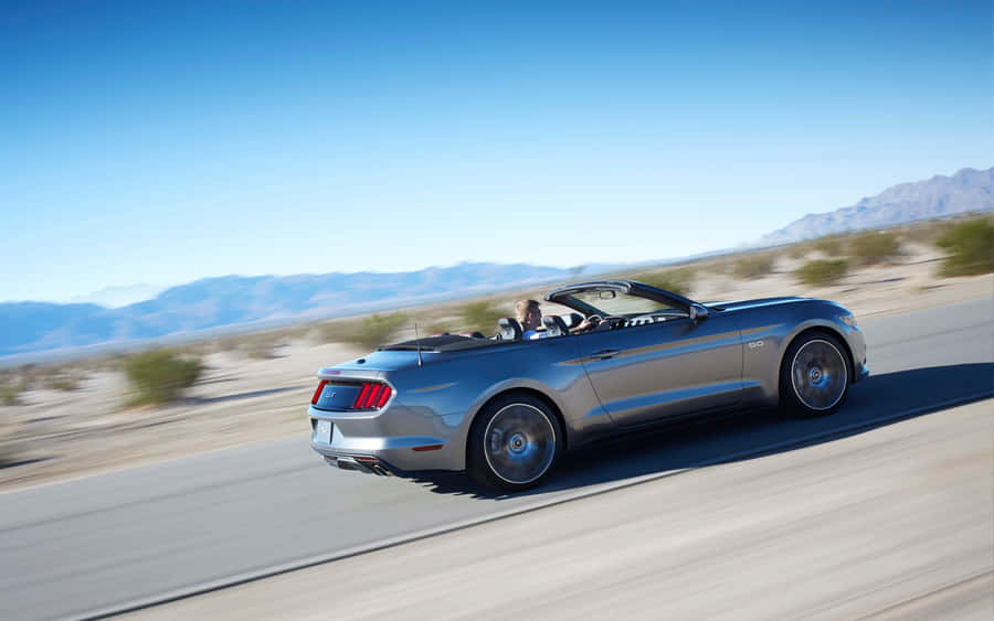 Stunning Display Of A Ford Mustang Gt Convertible Wallpaper