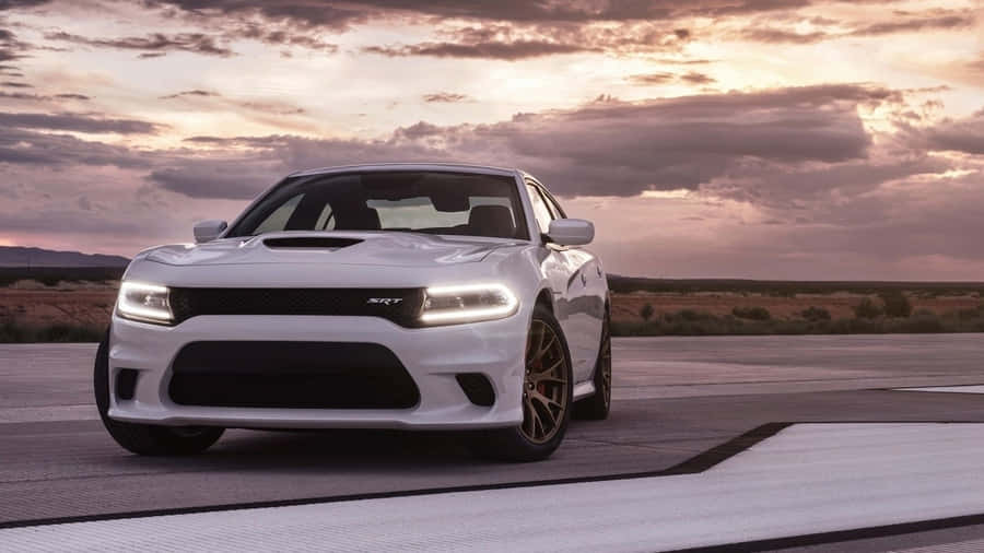Stunning Dodge Charger In Action Wallpaper
