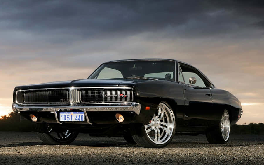 Stunning Dodge Charger In Action Wallpaper