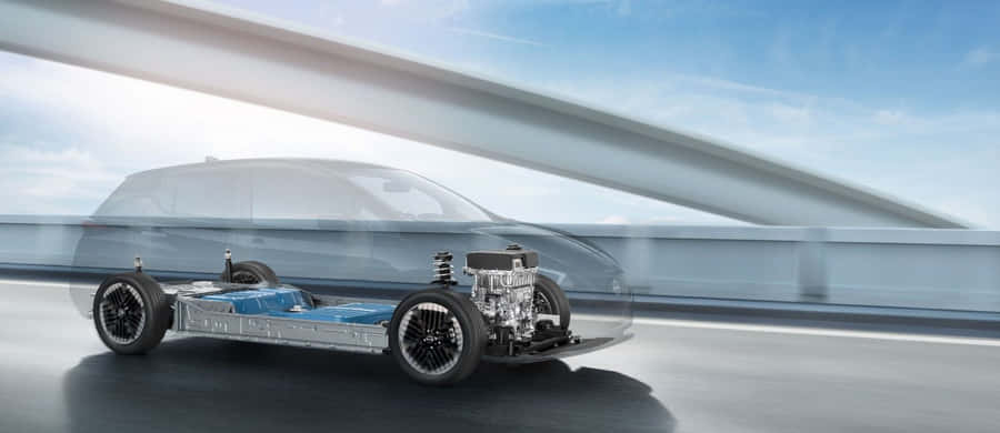 Stunning Electric Vehicle On The Road Wallpaper