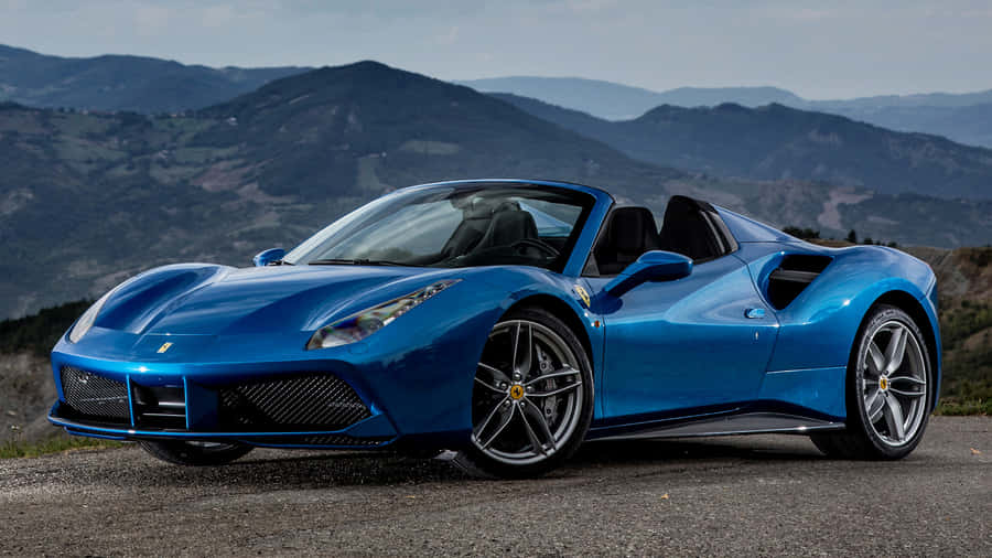 Stunning Ferrari 488 Spider In Motion Wallpaper