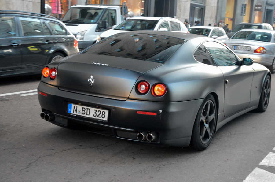 Stunning Ferrari 612 Scaglietti In Motion Wallpaper