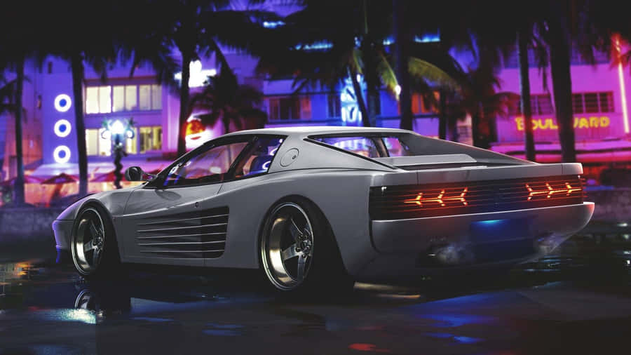 Stunning Ferrari Testarossa In Action Wallpaper