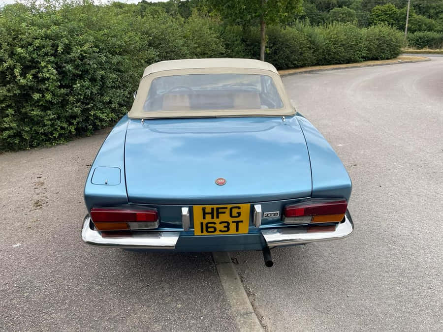 Stunning Fiat 124 Spider On The Open Road Wallpaper