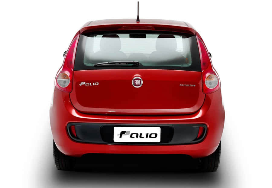 Stunning Fiat Palio In Vibrant Red Wallpaper